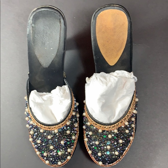 Beaded platform mules - Picture 5 of 10